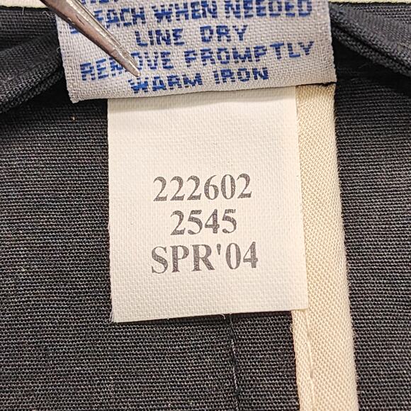 Vintage Y2K Old Navy Jacket Womens M Black Button Front Trench Long-Line Classic - Picture 9 of 13